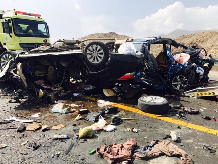 At least 8 people were killed in two car collision in Pakistan