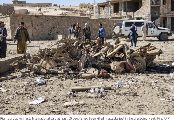 Two roadside bombs in Afghanistan killed 9 civilians