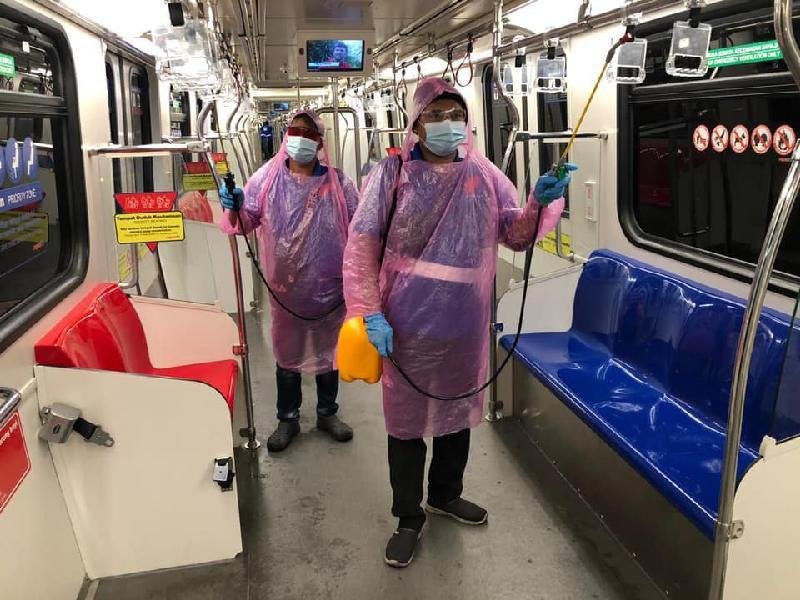 An employee of Kuala Lumpur City Light Rail is diagnosed Tested Positive Coronavirus. The light rail service company responds according to relevant procedures