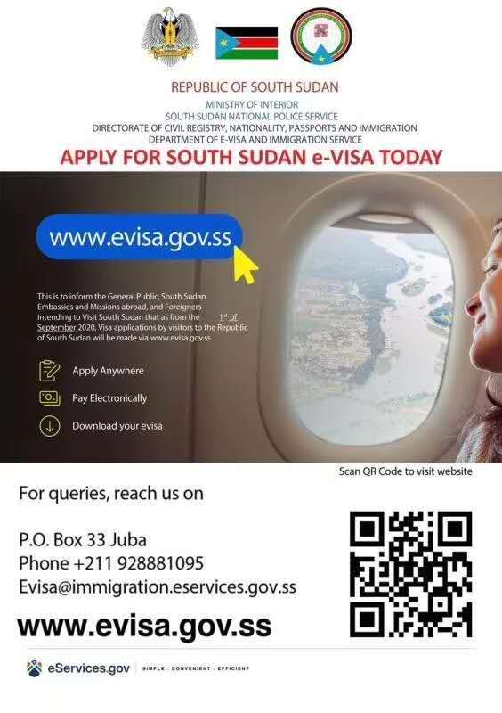 The Chinese Embassy in South Sudan issued a consulate reminding South Sudan to suspend visas on arrival