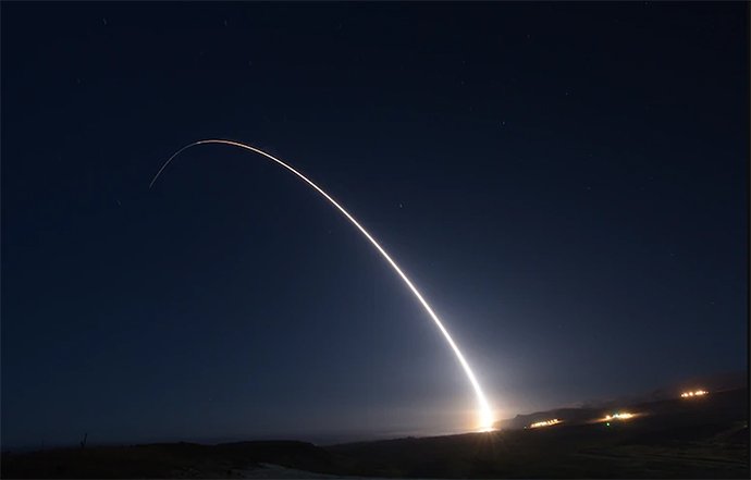 United States launched a "Minuteman-3" intercontinental missile which has conducted 4 tests launch this year