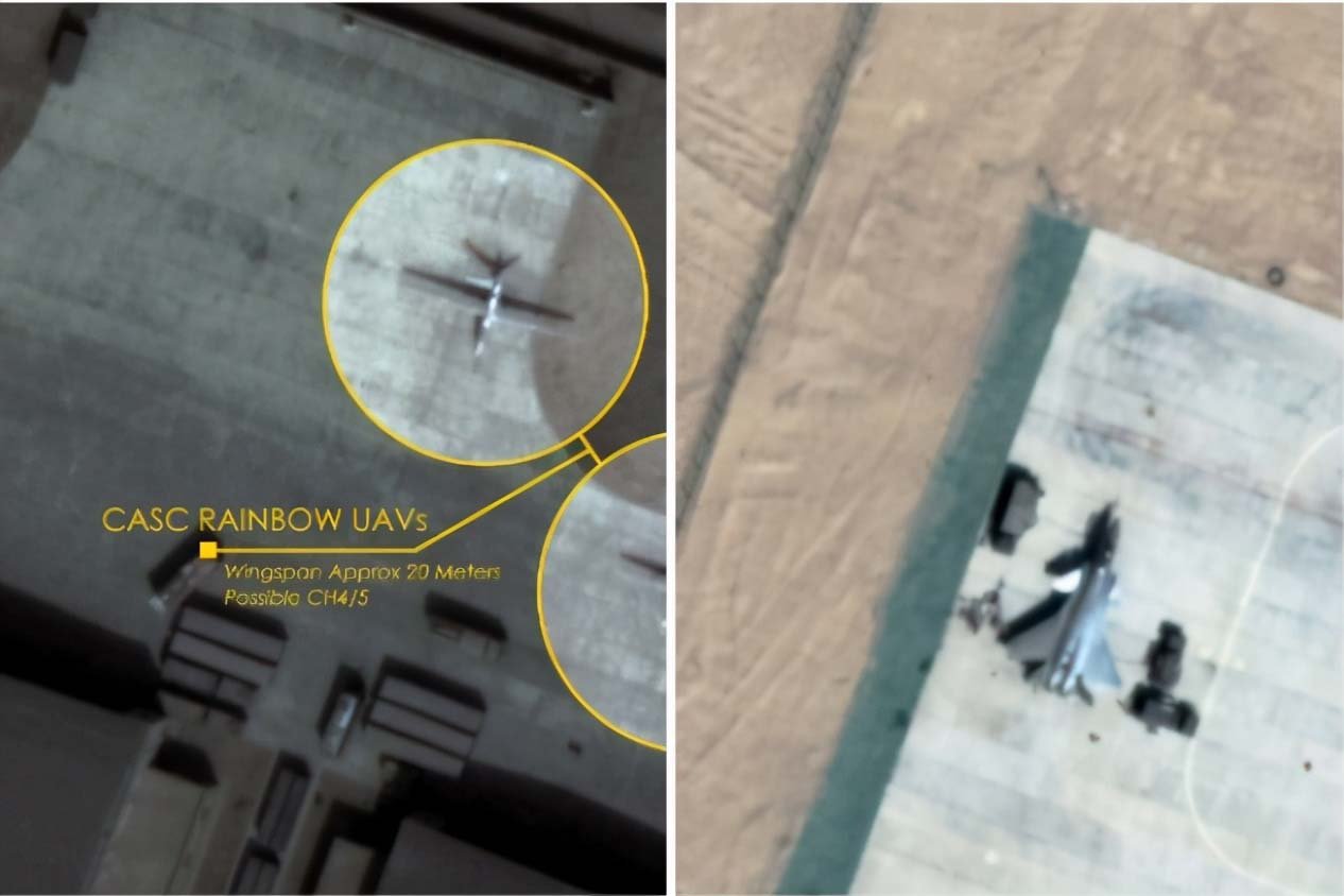 Indian media: Satellite images show that China once transported drones and J-20s to its northern base in Leh