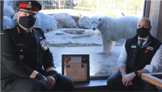 Canadian Army Commander Promotes 5-year-old Polar Bear to Honorary Noncommissioned Officer