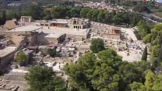4,000-year-old flood archaeological site, Knossos Labyrinth, Greece