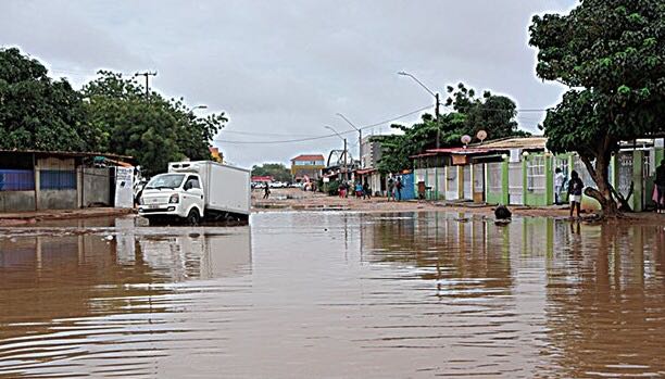 Floods caused by torrential rains in Angola inundated more than 800 homes