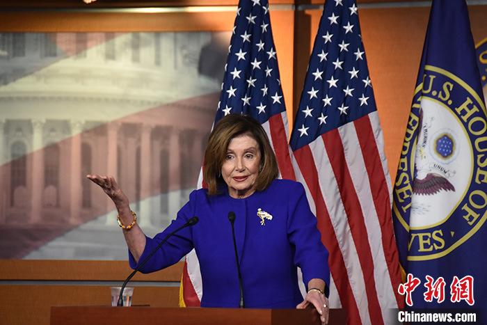 The picture shows Pelosi. Photo by China News Agency reporter Sha Hanting