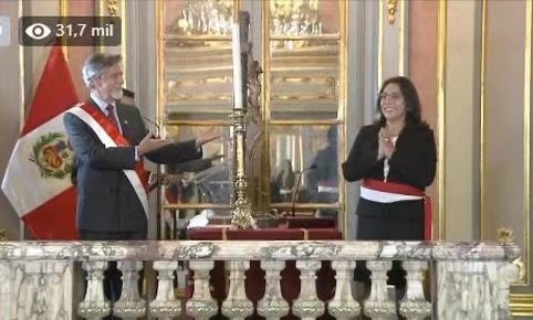 Peruvian President Sagasti forms a new cabinet and several new ministers are sworn in collectively