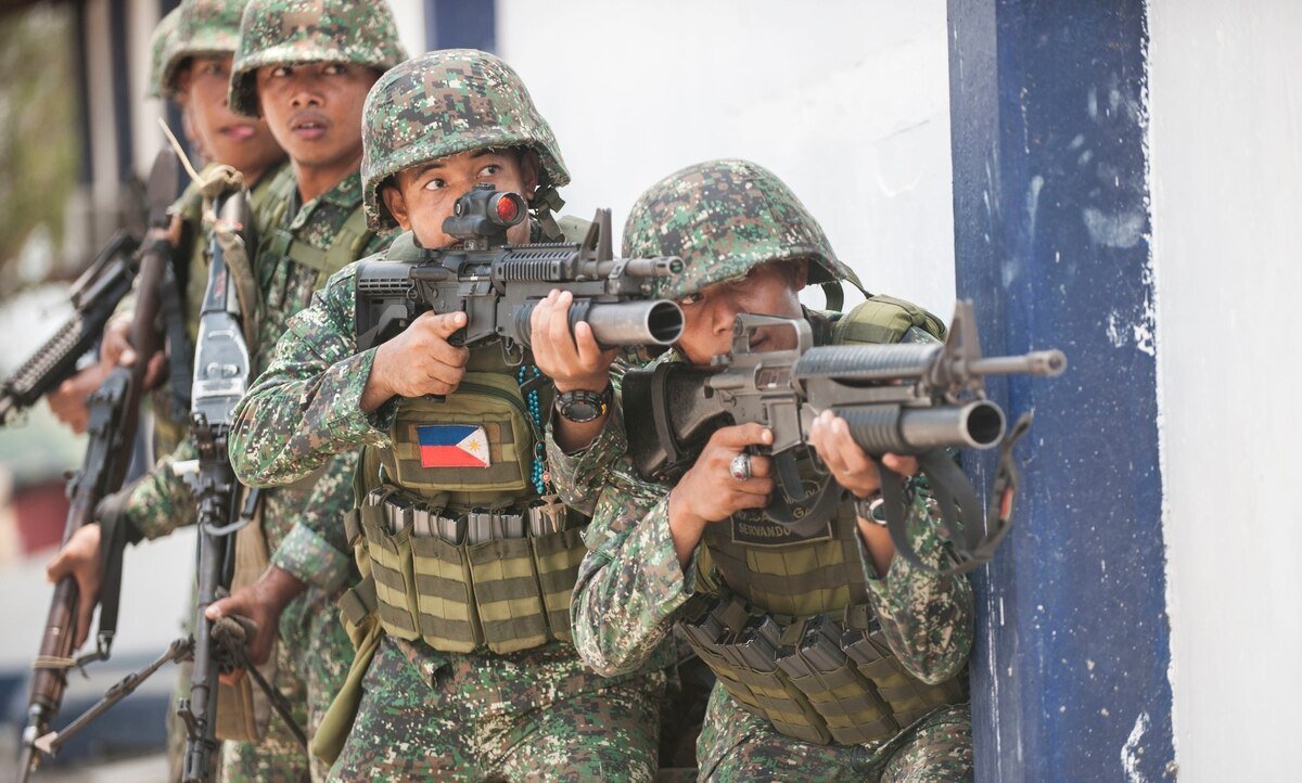 The Philippines military killed three terrorists