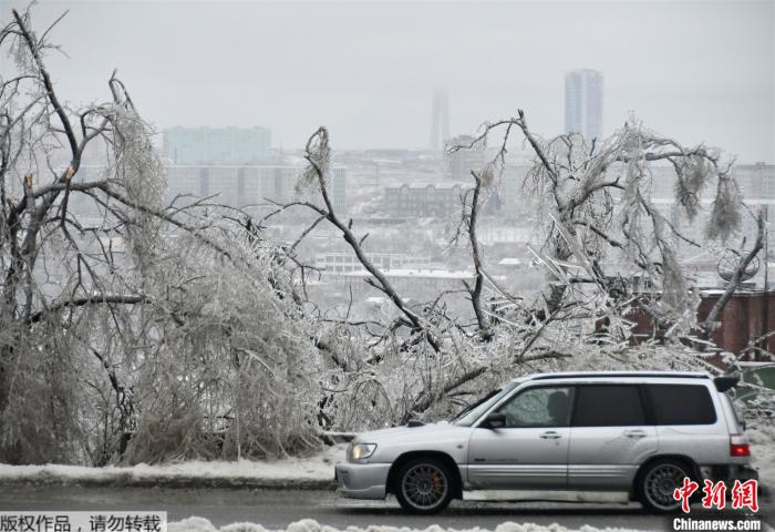 50,000 people were powered off by a blizzard in Vladivostok, Russia. It may take three days to fully recover