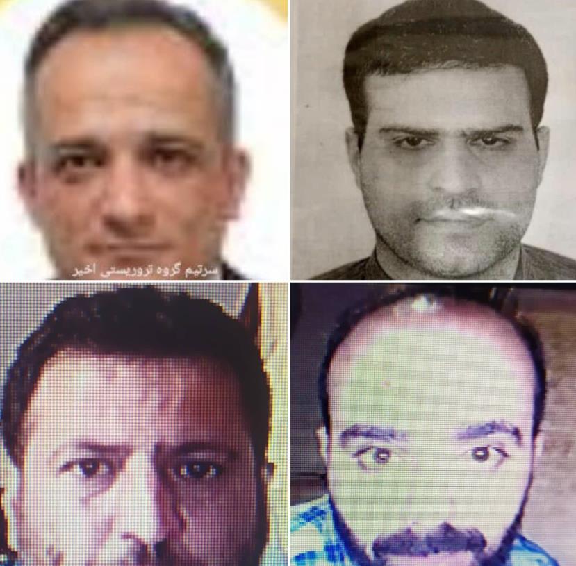 Iran released photos of four suspects who killed nuclear scientists and is searching nationwide.