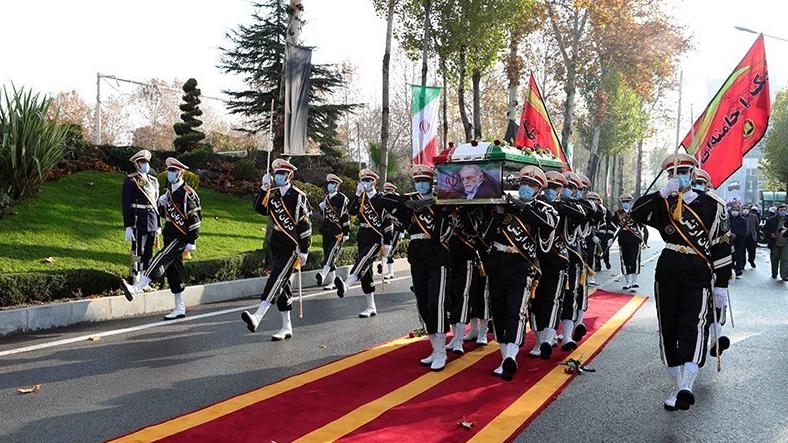 The funeral of the murdered Iranian nuclear physicist was held in Tehran. The Minister of Defense delivered a speech.
