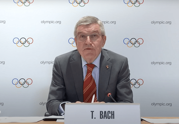 IOC President Bach will visit Japan to cancel the Olympics is not within the scope of discussion