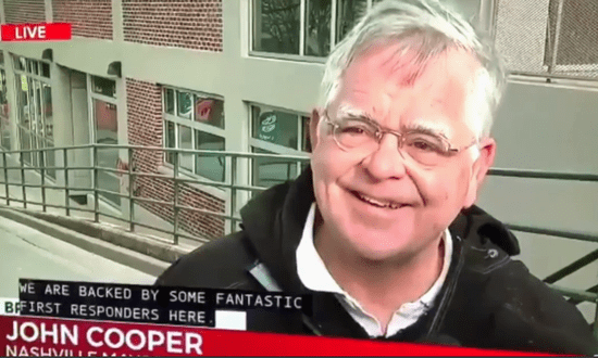 A tragic explosion in the US mayor grinned in an interview