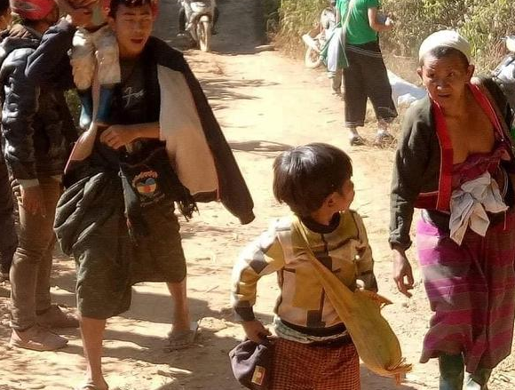 National armed conflict in Shan State, Myanmar, caused more than 600 civilians to flee their homes.
