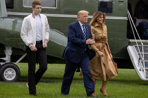 Melania was exposed to Florida to see school for her son after packing in the White House