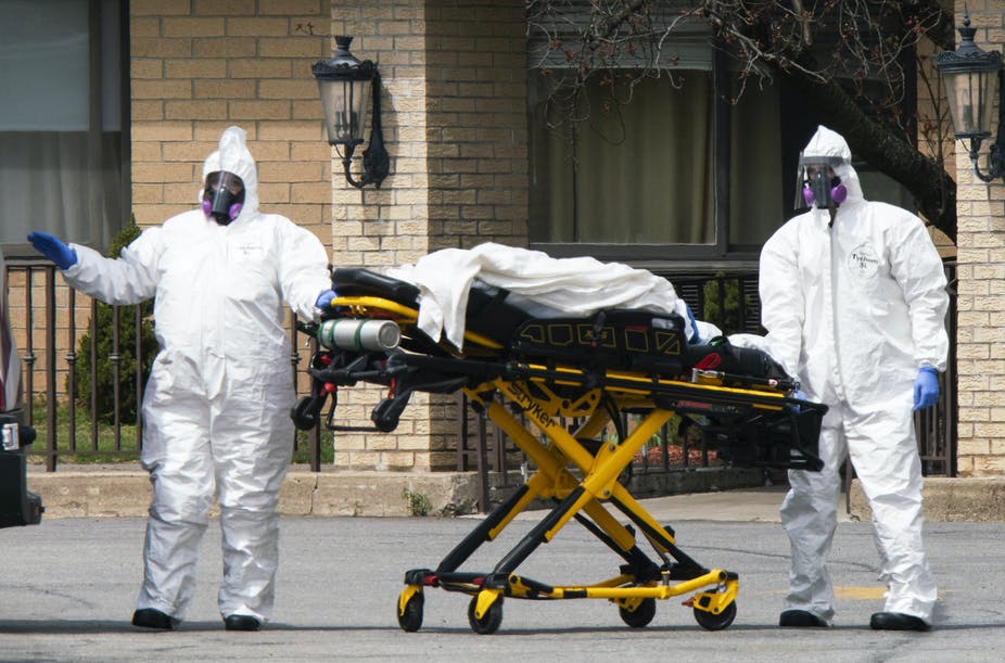 The number of coronavirus deaths in the United States has soared, and funeral homes are overloaded.