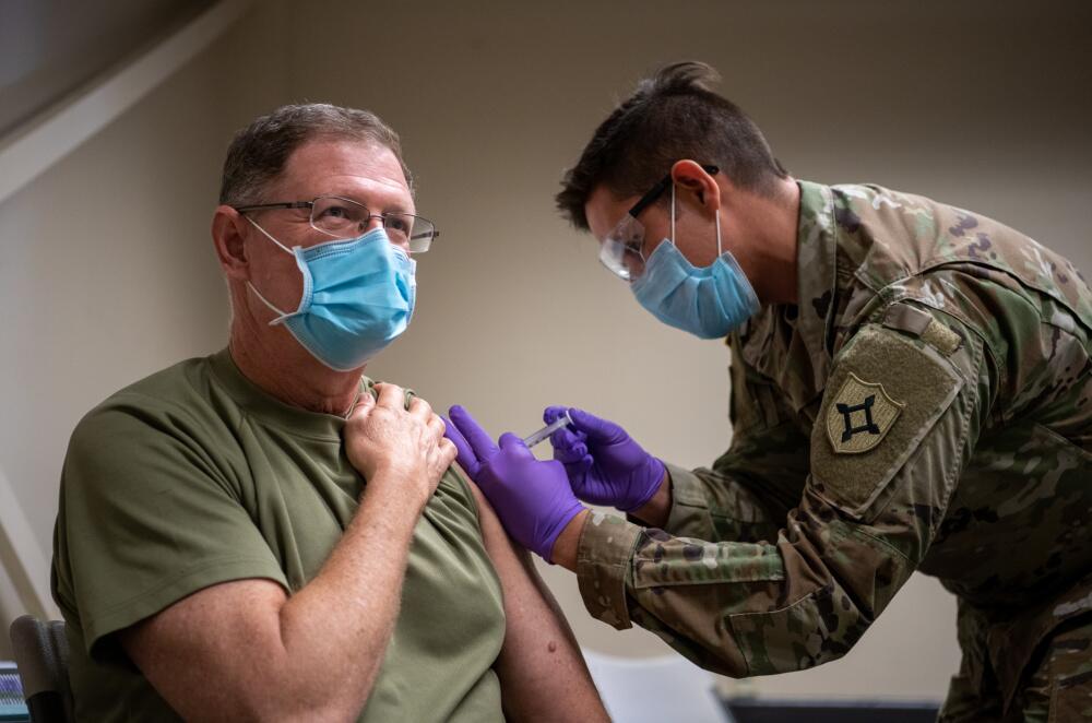 The number of coronavirus cases in the U.S. military has exceeded 100,000, which has killed 14 soldiers.