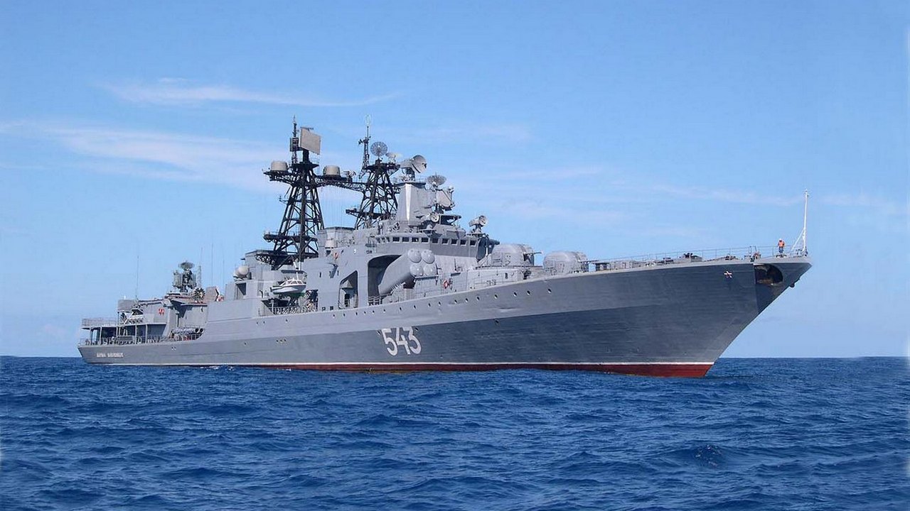 Russian frigate "Marshal Shaposhnikov" held a live shooting exercise in Japanese waters
