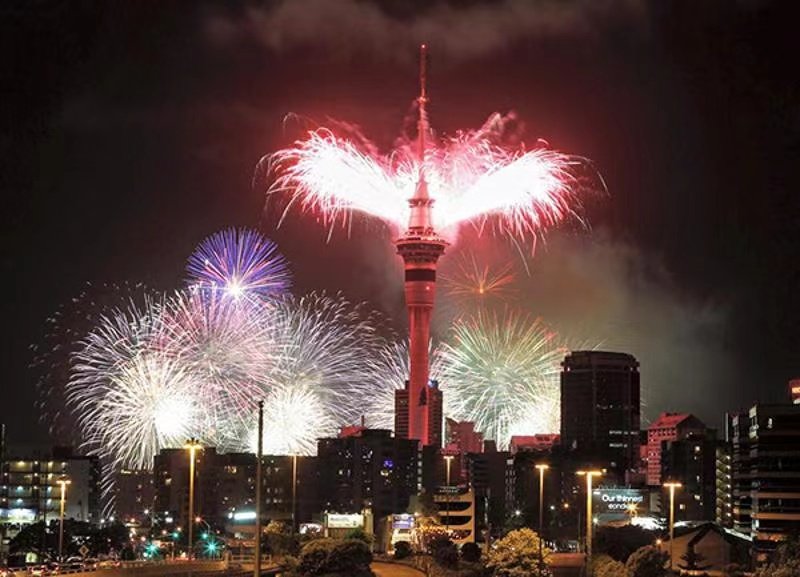 New Year's greetings are held normally throughout New Zealand.