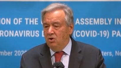 The United Nations General Assembly held a special meeting on the epidemic. Guterres criticized some countries for ignoring the WHO guidelines on epidemic prevention.