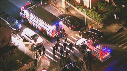 Four people were injured in a shooting incident in New York, including three U.S. Marshals
