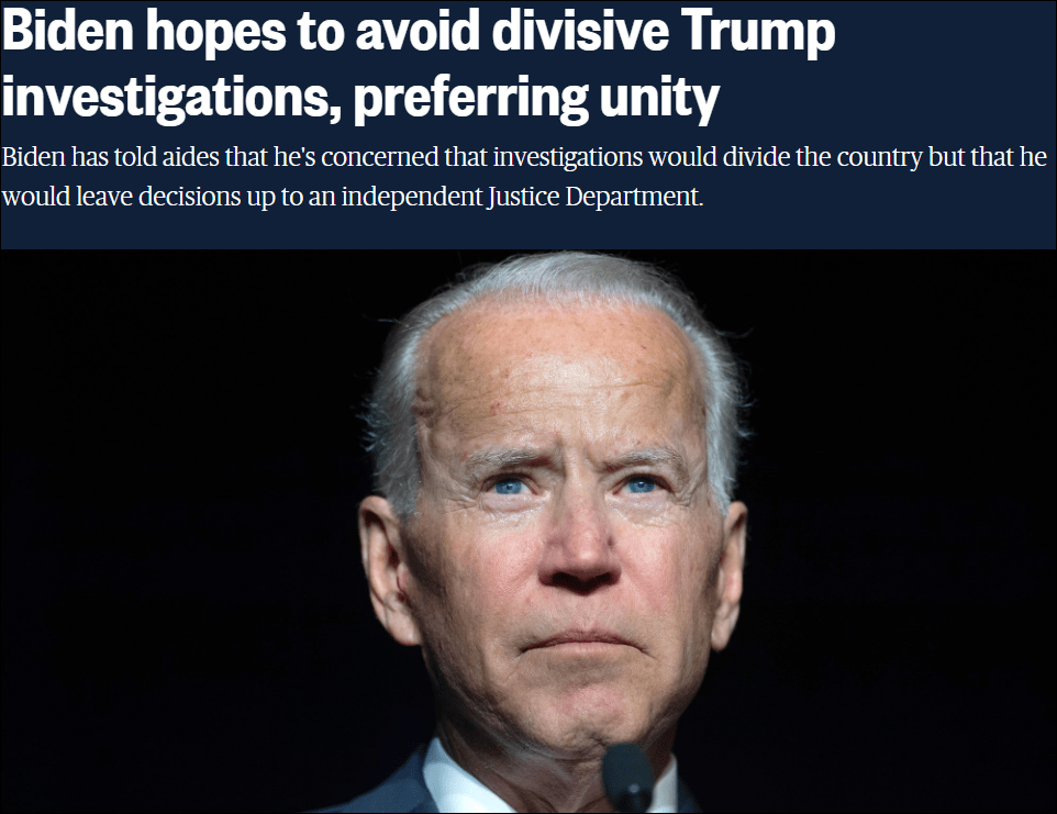 US media urged Biden: Learn from Trump and make political opponents pay