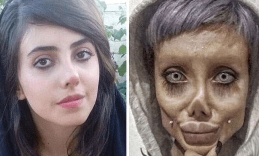 Iranian woman sentenced to 10 years in prison, once became popular for releasing the "zombie version of Angelina"