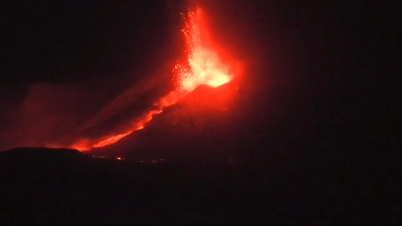 Etna volcano erupts in Italy