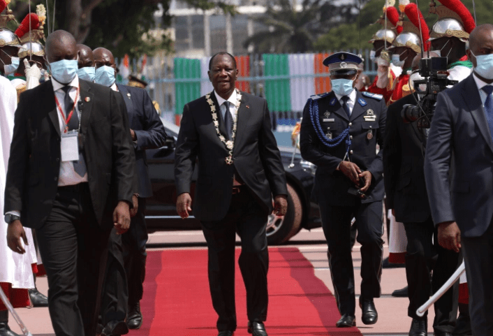 President Ouattara of Ivory Coast was sworn in