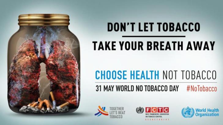 WHO launched a one-year quitting campaign to help 100 million people quit smoking