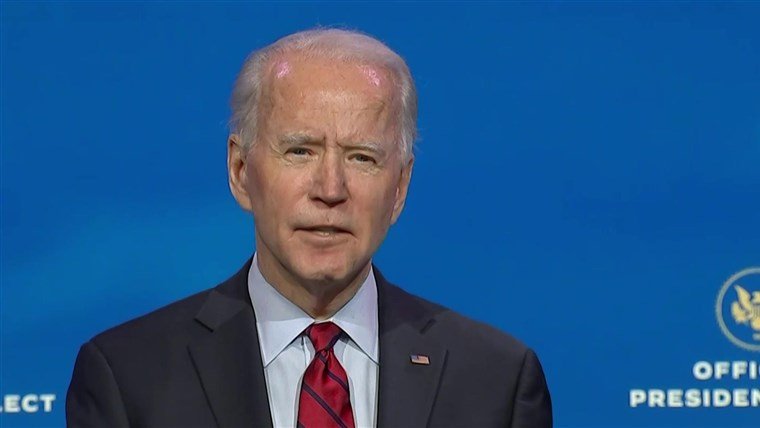 Biden announced that he would achieve three goals in a hundred days in office: wearing masks, vaccinating, and opening schools.