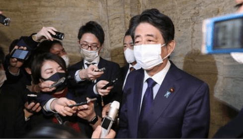 Abe responded to the request of Japanese prosecutors to accept questions: I haven't heard of it.