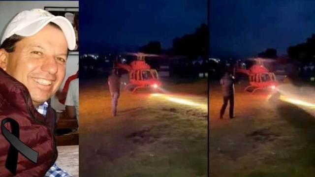 A wealthy Mexican businessman was killed by a propeller headshot while walking towards a helicopter that just landed