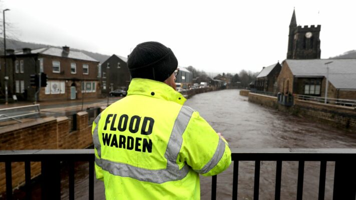 Britain issued a severe flood warning. Some residents evacuated their homes.