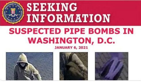 A suspect in the United States planted bombs during the congressional riots. The FBI increased the bounty to find someone.