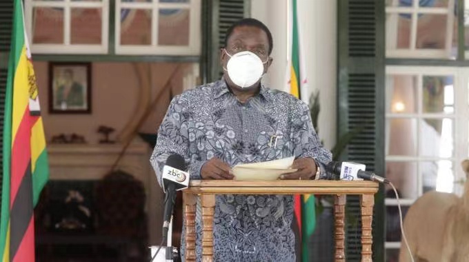 Zimbabwe President Mnangagwa: confident that Zimbabwe will eventually overcome the pandemic