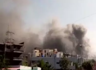 A rocket attack on Iraq's Bailaid air base