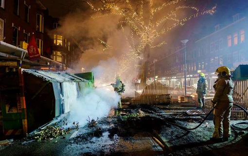 Anti-curfew protests took place in many parts of the Netherlands. Police said that at least 184 people had been arrested.