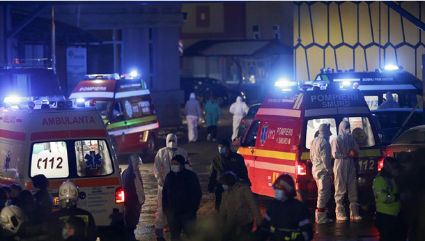 A fire broke out at the Romanian National Institute of Infectious Diseases, killing 5 patients with COVID-19.