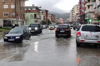 Continuous rainfall in Albania triggered floods and waterlogging in many places.