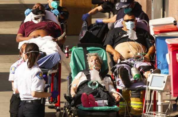 The pandemic in Los Angeles worsens: one person is infected every 6 seconds and one person dies every 8 minutes