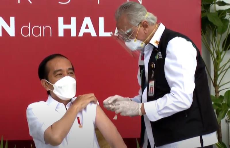 Indonesian President Joko vaccinated against China against the novel coronavirus from Kexing