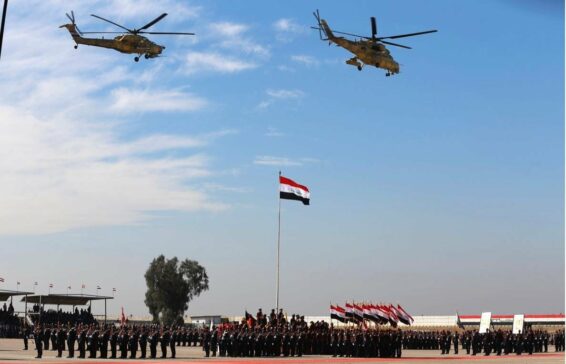 The Iraqi army held a military parade to celebrate the 100th anniversary of the founding of the army.