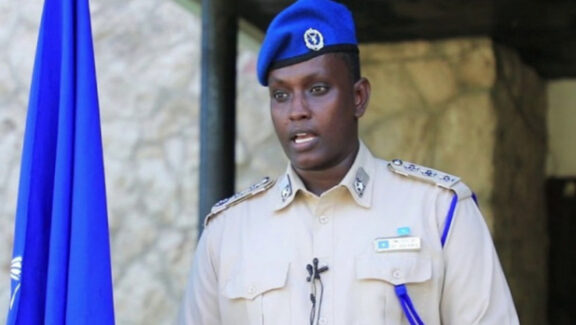 An attack on a police spokesman in Somalia