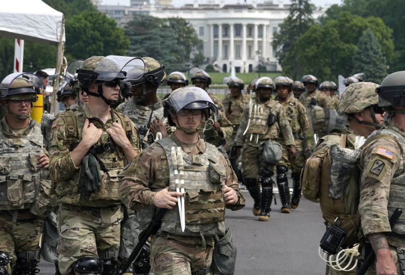 25,000 U.S. soldiers will go to the capital for security: no coronavirus test, only temperature taken