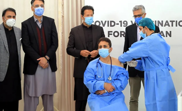 Pakistan launches coronavirus vaccination Prime Minister attends ceremony to thank China