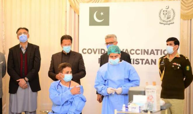 78de9556ceaf5c1ab0b19a49b84cf325 Pakistan launches coronavirus vaccination Prime Minister attends ceremony to thank China