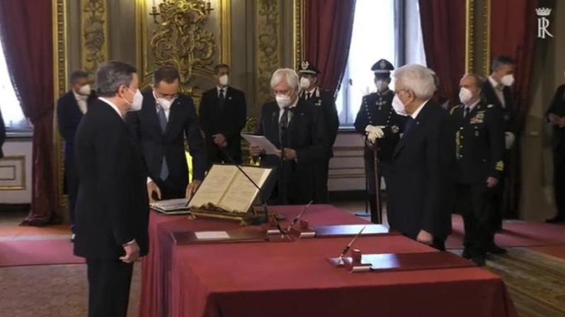Italy's new Prime Minister Mario Draghi was sworn in with cabinet members