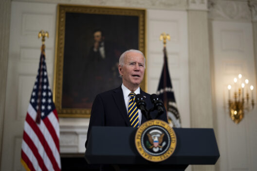 In his 100th speech as president, Biden stressed the importance of the American Jobs Program