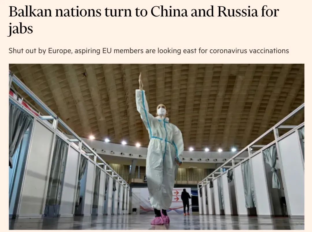 Balkan Nations Turned to China and Russia for jabs.